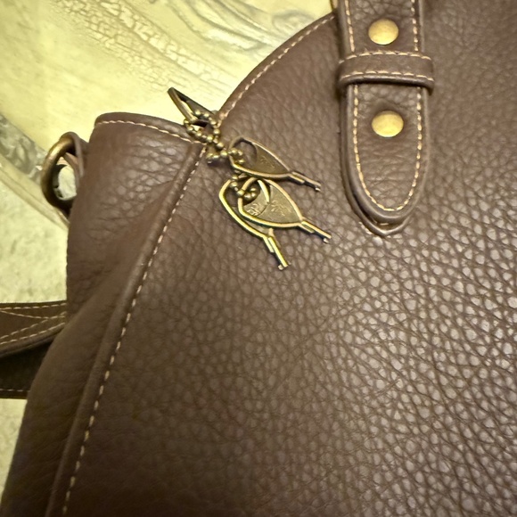 Browning Concealed Carry Purse Brown Leather 14” X 15” X 6” Camo Inside NWT - Picture 11 of 13